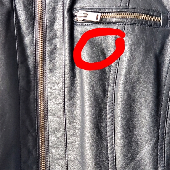 ONLY Moto Style Faux Leather Jacket Size EU40 - Picture 4 of 5